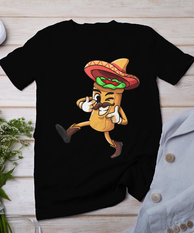 Funny Burrito Mexican Cinco De Mayo Fiesta Costume T-Shirt