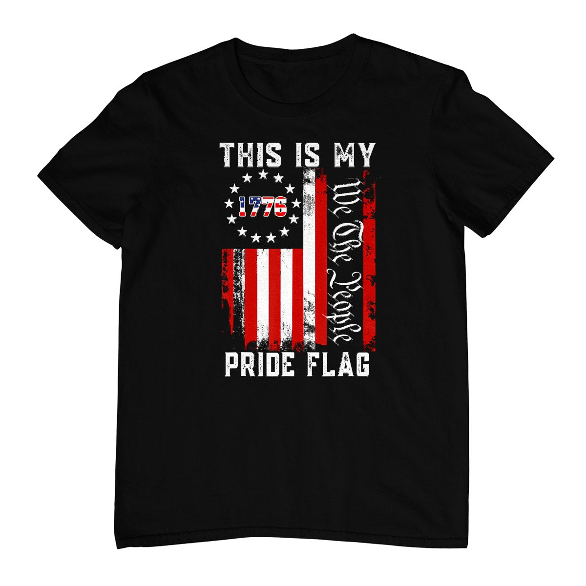 This Is My Pride Flag Usa American 4th Of July Patriotic 250th USA T-Shirt
