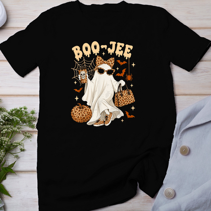 Halloween Boo JEE Ghost Leopard Boo JEE Women Girl Halloween T-Shirt