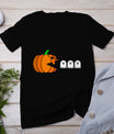 Funny Halloween Pumpkin Eating Ghost Gamer Men Women Kids T-Shirt