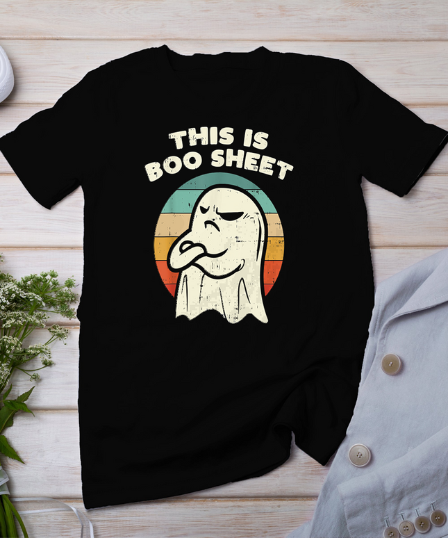 This Is Boo Sheet Ghost Retro Halloween 2026 Gift Men Women T-Shirt