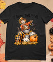 Scarecrow Happy Fall Y'All Pumpkin Thanksgiving Halloween T-Shirt