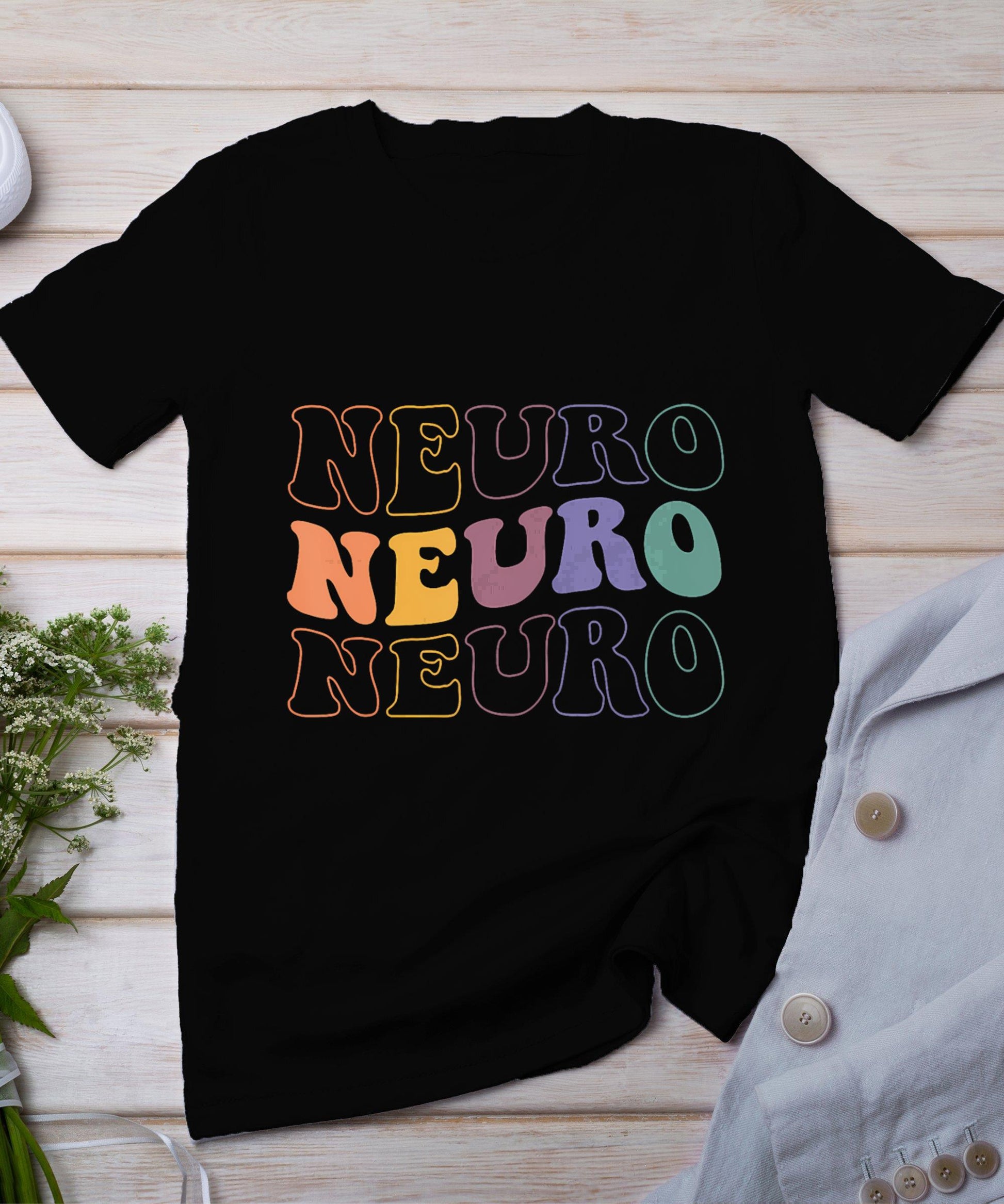 Groovy Neuro Trauma Icu Nurse Neurology Nurse Neuroscience T-Shirt