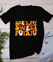 Thanksgiving Shirts Couples Sweet Potato I Yam Groovy Flower T-Shirt