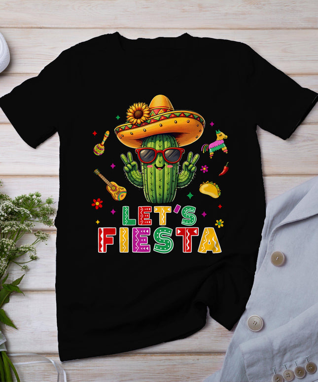 Cinco De Mayo Mexican Cactus Funny Lets Fiesta Party Women T-Shirt