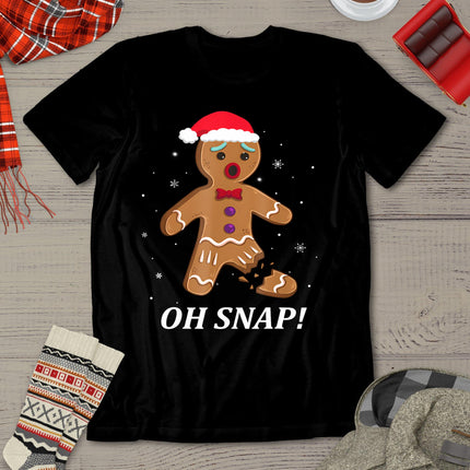 Gingerbread Man Oh Snap Christmas Cookie Costume Baking Team T-Shirt