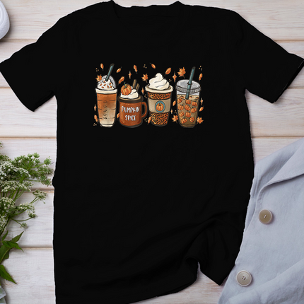 Halloween Coffee Pumpkin Latte Spice Coffee Love Fall Season T-Shirt