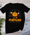 I Teach The Cutest Pumpkins In The Patch Groovy Teacher Fall T-Shirt