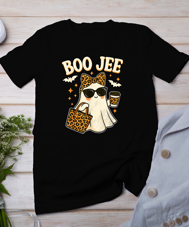Boo JEE Ghost Shirt Halloween Women Girls Boojee Halloween T-Shirt