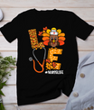 Love Turkey Thanksgiving Nurse Life Fall Scrub Top Women T-Shirt