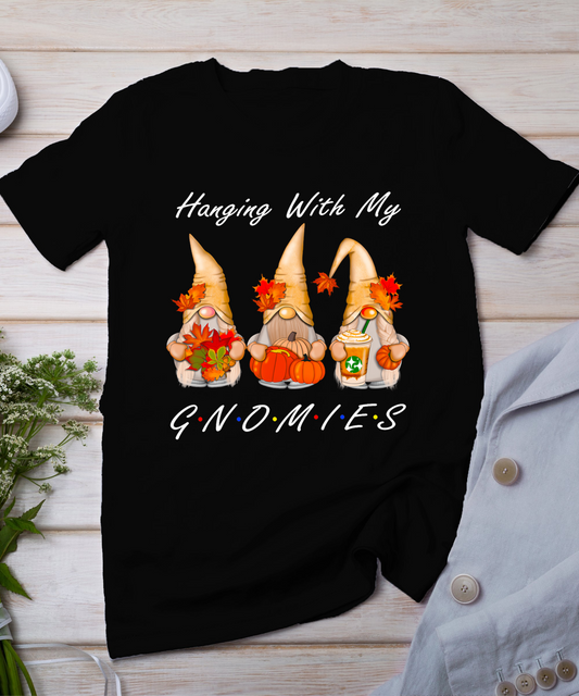 Funny Thanksgiving Shirts For Women Gnome - Gnomies Lover T-Shirt