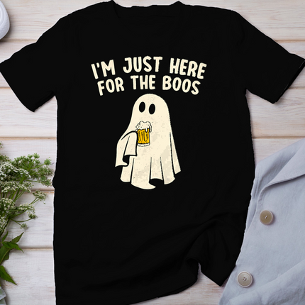 Funny I'm Just Here For The Boos Halloween Costumes Ghost T-Shirt