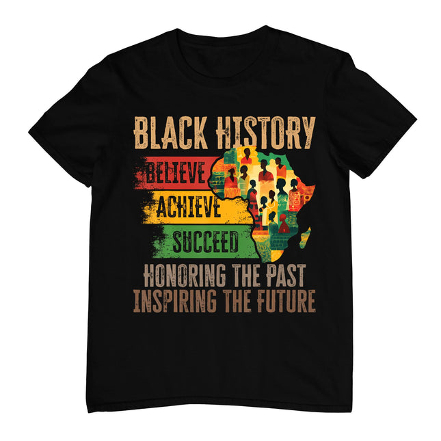 Honoring Past Inspiring Future Black History Month Women Men T-Shirt