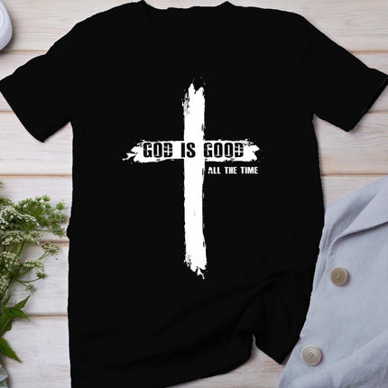 God Is Good Cross Funny Christian Shirt For Men Women T-Shirt