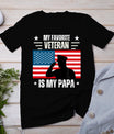 Veterans Day Military My Favorite Veteran Is My Papa Kids T-Shirt