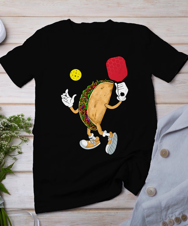 Mexico Taco Pickleball Player Sports Lover Cinco De Mayo Men T-Shirt
