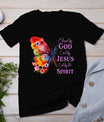 Blessed By God - Loved By Jesus Butterfly T-Shirt