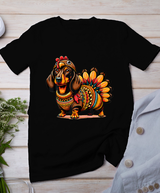 Dachshund Dog Weiner Turkey Costume T-Shirt