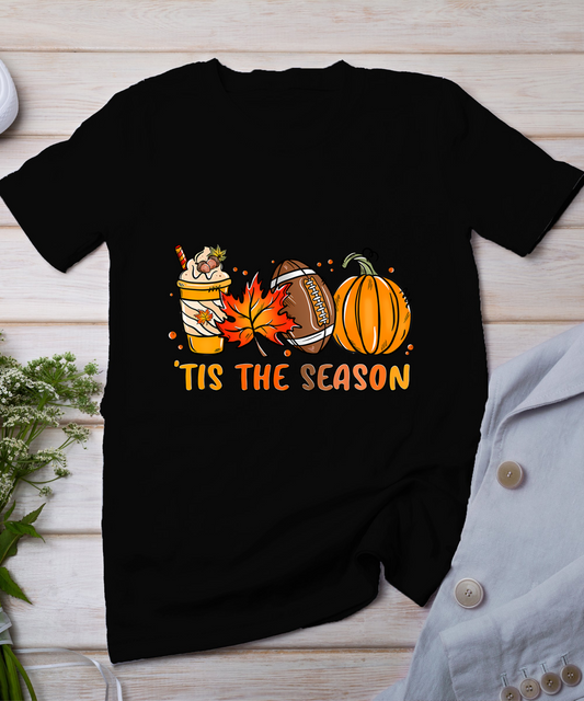 Turkey Football Outfit Kids Adults Mens Boys Thanksgiving T-Shirt