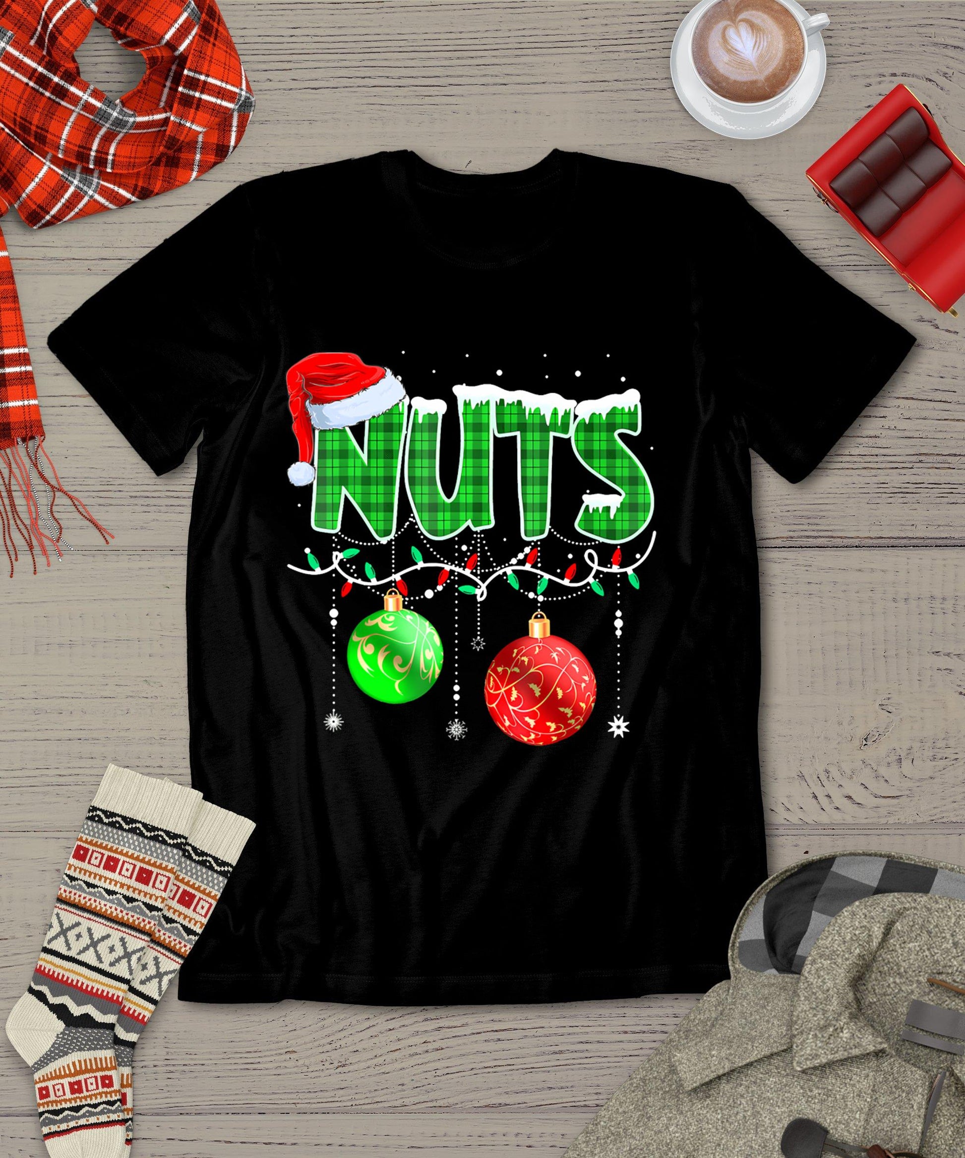 Chestnuts Matching Family Funny Chest Nuts Christmas Couples T-Shirt