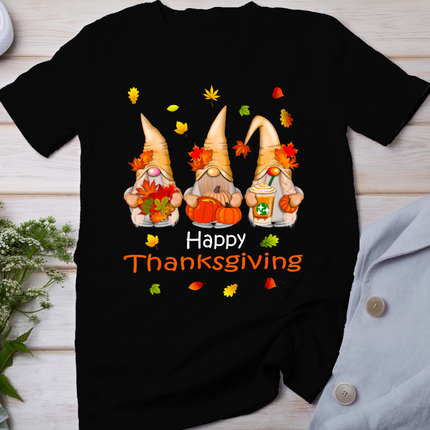 Funny Thanksgiving Shirts For Women Gnome - Gnomies Lover T-Shirt
