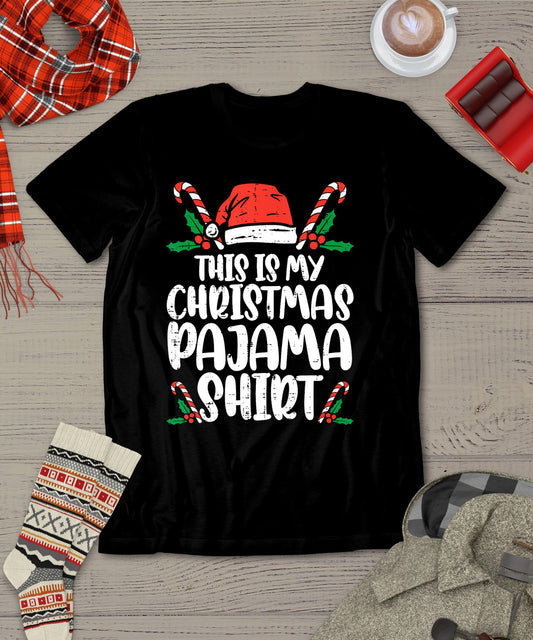 This Is My Christmas Pajama Shirt Funny Xmas Pjs Men Women T-Shirt