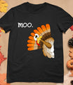 Turkey Moo Funny Thanksgiving T-Shirt