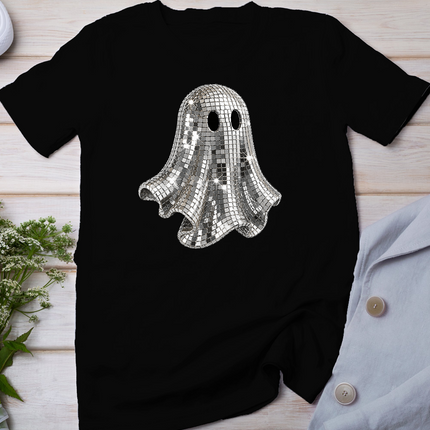 Disco Ghost Halloween Girly Mirror Ball Preppy Halloween T-Shirt