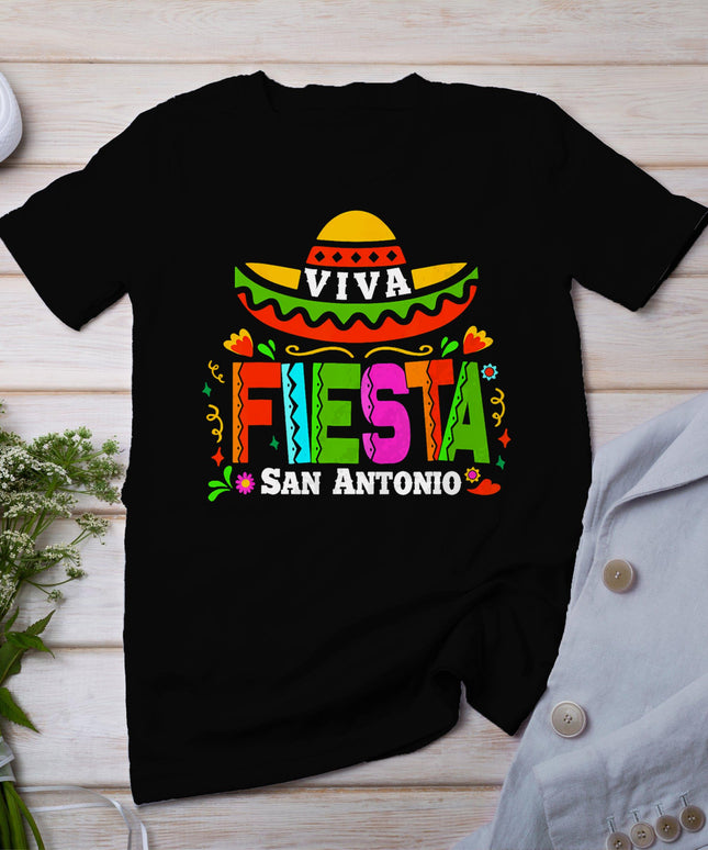 Viva Fiesta San Antonio Cinco De Mayo Sombrero Women Kids T-Shirt