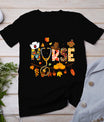 Nurse Thanksgiving Shirt Health Worker Nursing Fall Turkey T-Shirt