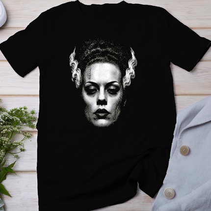 Frankenstein Monster and Bride Halloween Matching Couple T-Shirt
