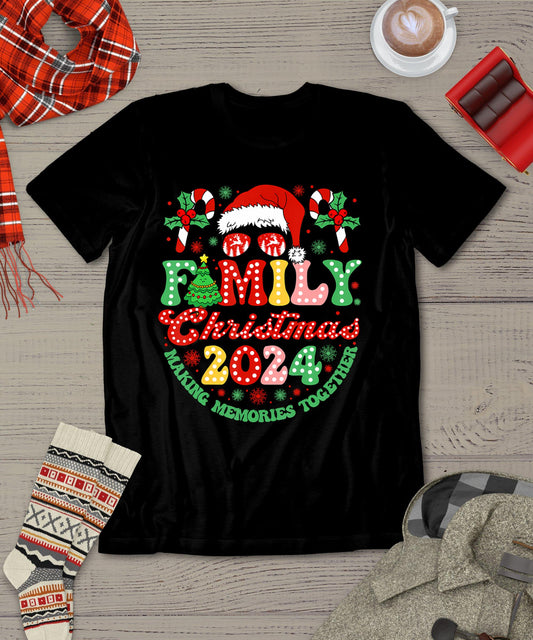 Family Christmas 2024 Christmas Squad Xmas Matching Pajamas T-Shirt