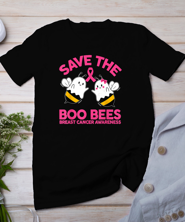 Save The Boobees Boo Bees Breast Cancer Halloween Women T-Shirt