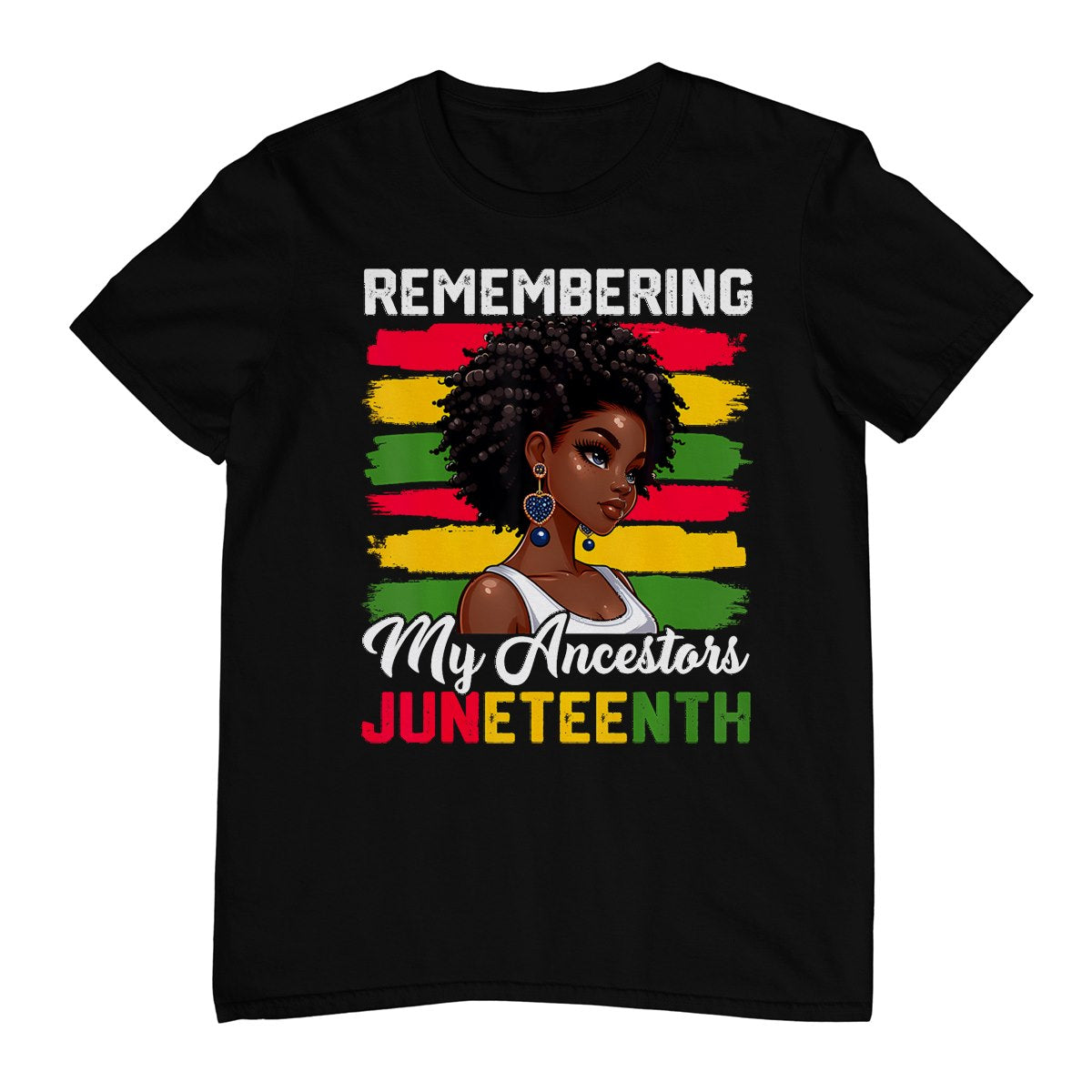 Juneteenth Shirt Women African American Girl Black Freedom T-Shirt