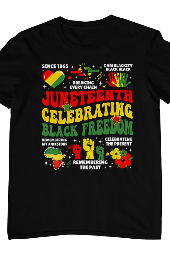 Juneteenth Celebrating Black Freedom 1865 Black Pride T-Shirt