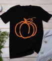 Fall Pumpkin Cute Thanksgiving Autumn Buffalo Plaid Pumpkin T-Shirt