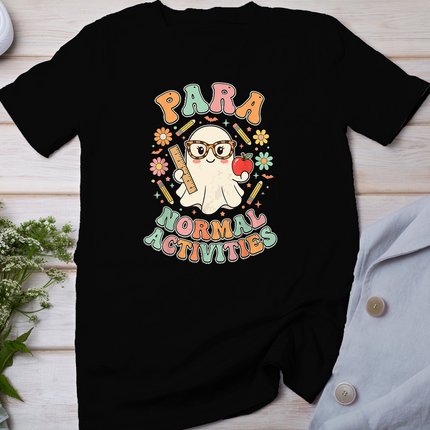 Para Normal Activities Cute Halloween Ghost Teacher T-Shirt