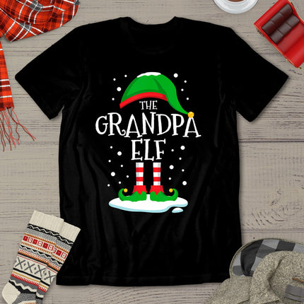 The Grandpa Elf Christmas Family Matching Xmas Group Funny T-Shirt