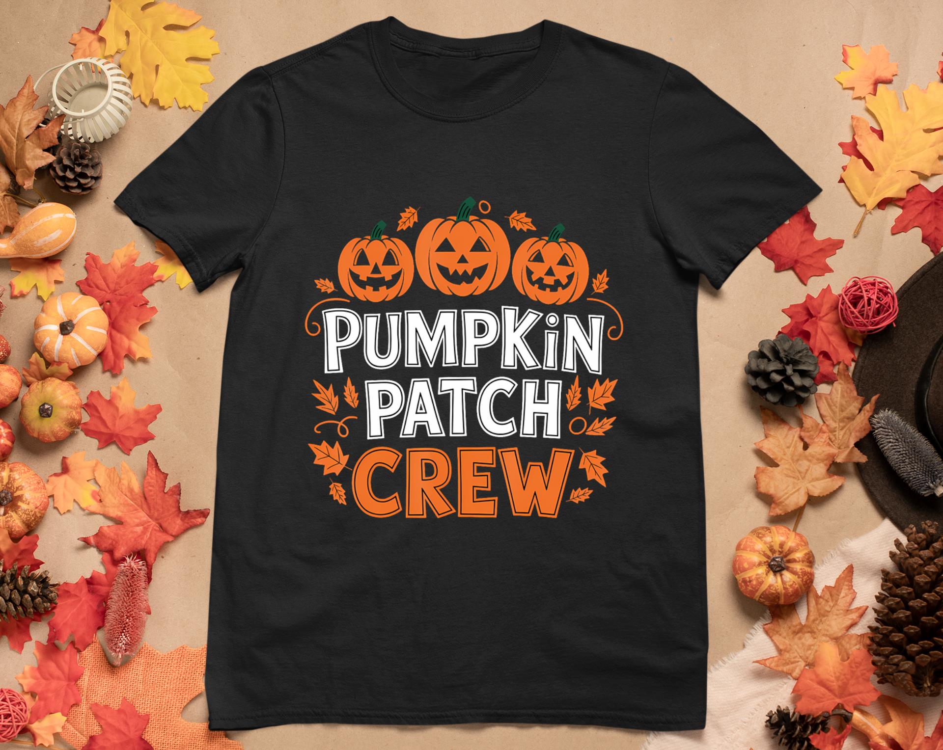 Pumpkin Patch Crew Funny Pumpkin Patch Squad Thanksgiving T-Shirt