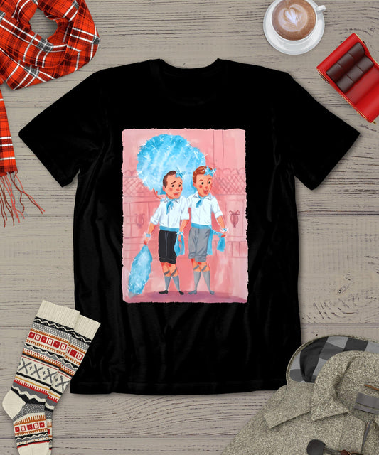 Sisters White Christmas Movie 1954 Xmas Snow Pajamas Holiday T-Shirt