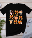 Retro Coquette Bow Teacher Fall Autumn Thanksgiving T-Shirt