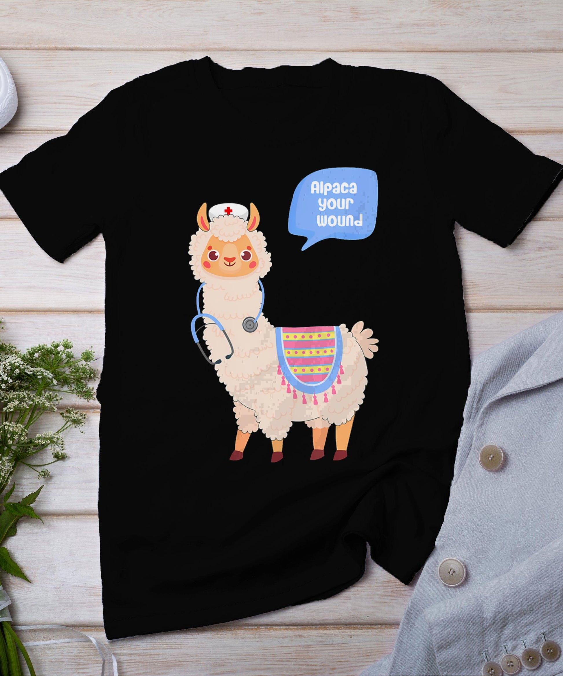 Alpaca Your Wound Cute Llama Wound Care Nurse Gift T-Shirt