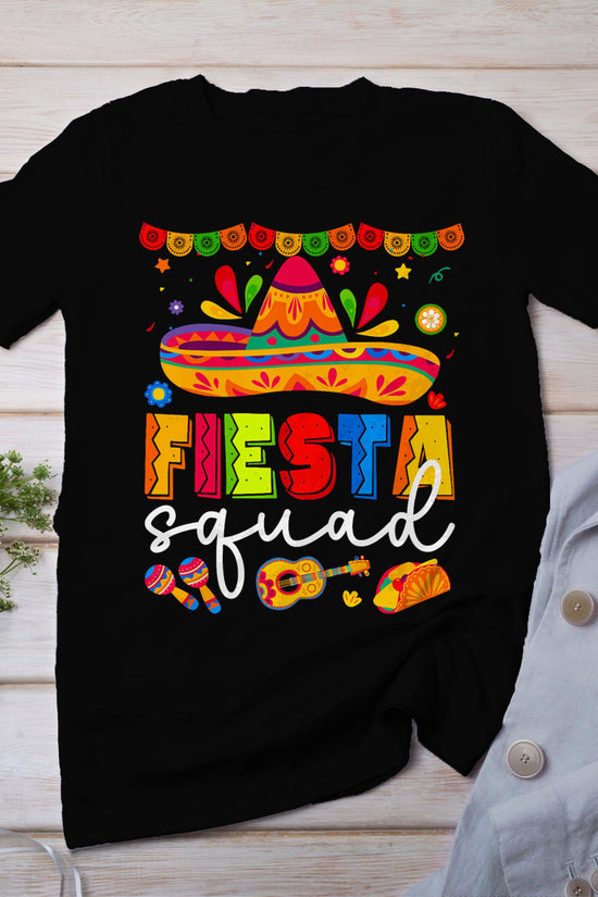 Cinco De Mayo Fiesta Squad Family Matching Group Adults Kids T-Shirt