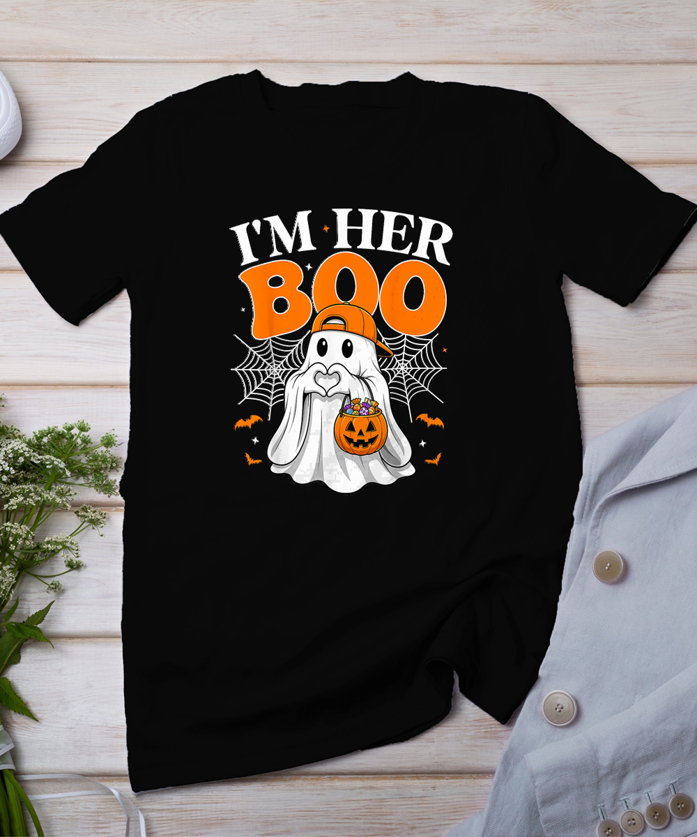 I'm Her Boo Matching Couples I'm His Ghoul Halloween Couple T-Shirt