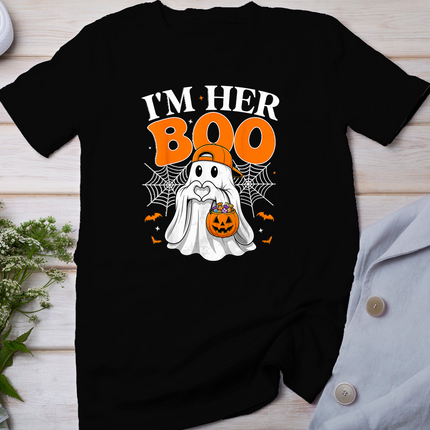 I'm Her Boo Matching Couples I'm His Ghoul Halloween Couple T-Shirt