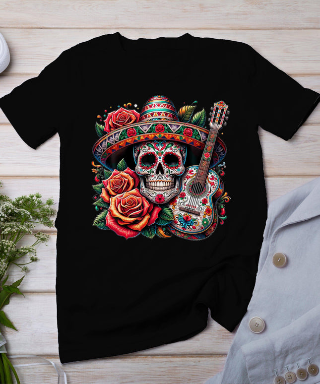 Cinco De Mayo Skull Sombrero Fiesta Mexican Skull Men Women T-Shirt