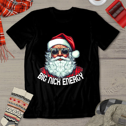 Big Nick Energy Funny Santa Christmas T-Shirt