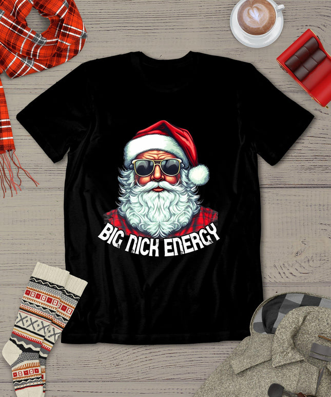 Big Nick Energy Funny Santa Christmas T-Shirt
