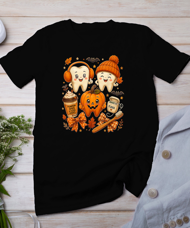 Fall Dentist Dental Hygienist Dental Assistant Halloween T-Shirt