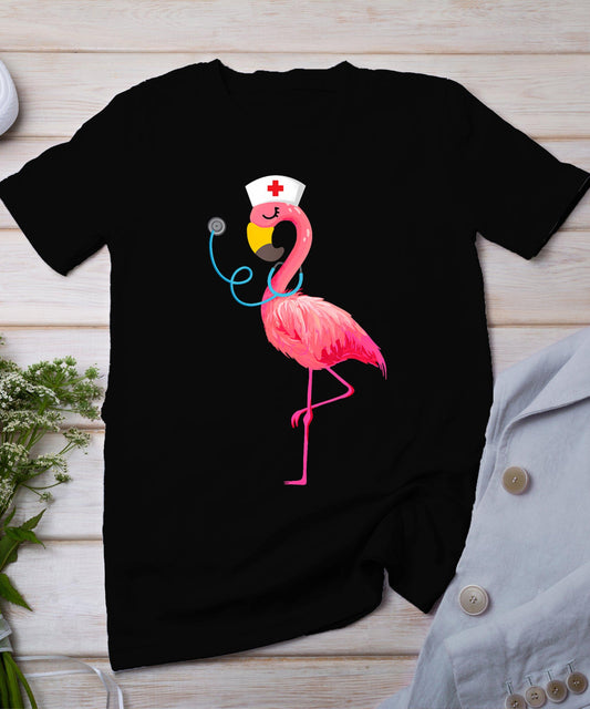 Nurse Flamingo - Funny Flamingo Lover Nursing T-Shirt